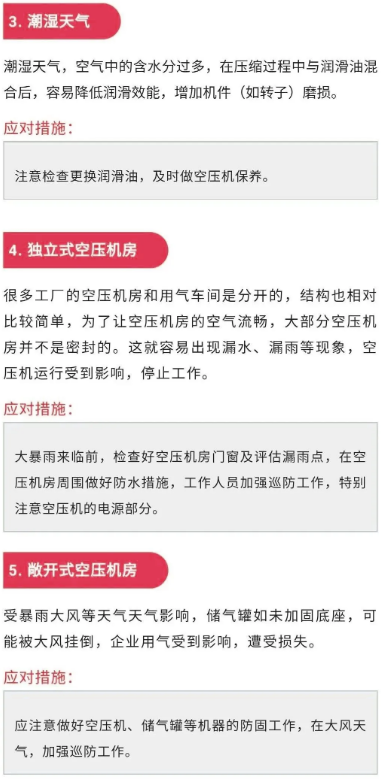 強降水預警，空壓機防水防潮措施請收好！